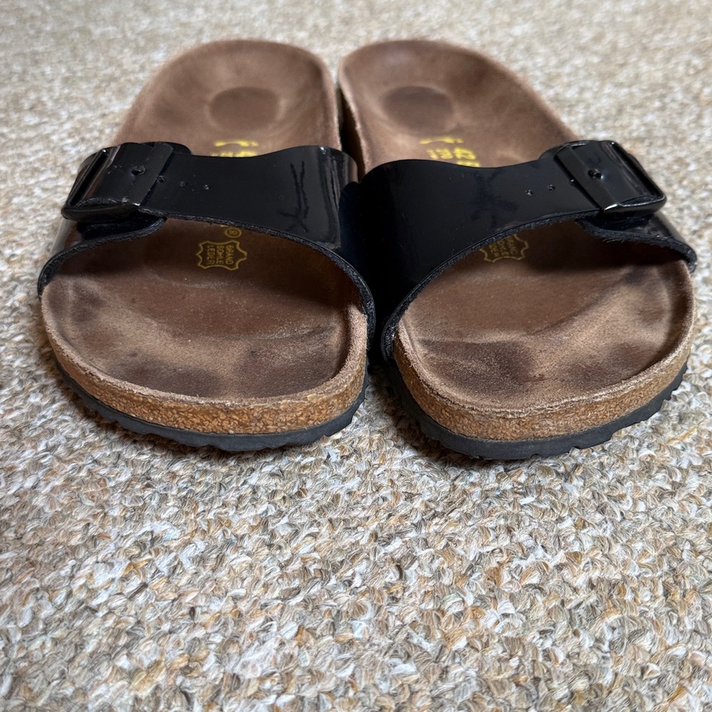 BIRKENSTOCK 270 Madrid Black Patent Sandals Ladies 11 / 42 - Picture 6 of 10